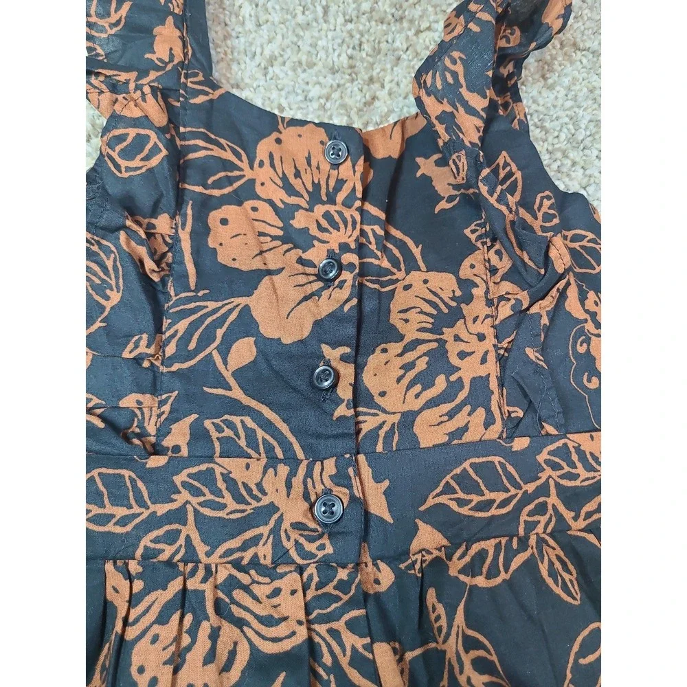 Janie and Jack Floral‎ Ruffle Romper Size 4